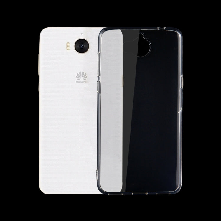 For Huawei  Y5 (2017) 0.75mm TPU Transparent Protective Case Back Cover Shell(Transparent)