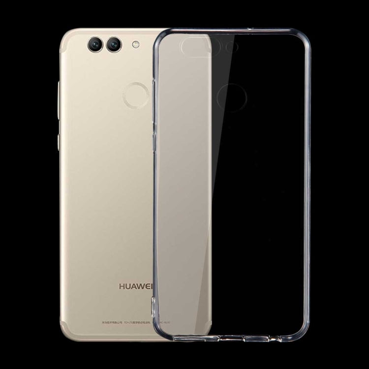 For Huawei  nova 2 Plus 0.75mm TPU Transparent Protective Case Back Cover Shell(Transparent)
