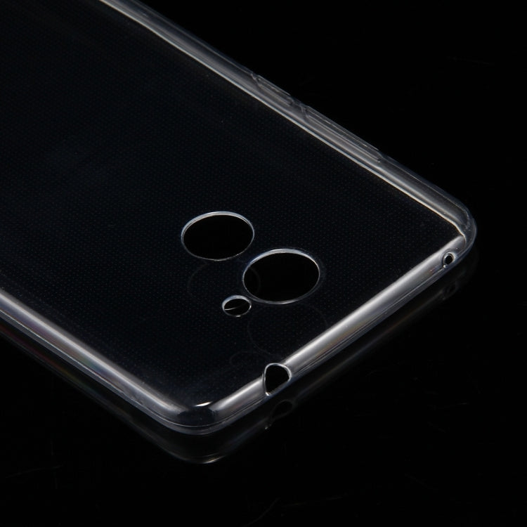 50 PCS for  Huawei Enjoy 7 Plus 0.75mm TPU Transparent Protective Case Back Cover Shell