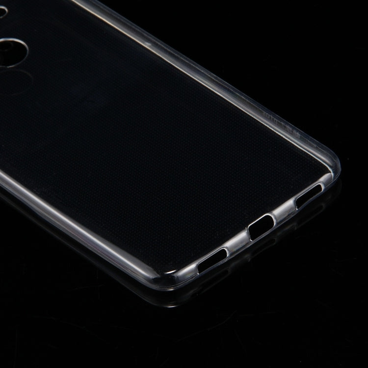 For Huawei  Enjoy 7 Plus 0.75mm TPU Transparent Protective Case Back Cover Shell(Transparent)