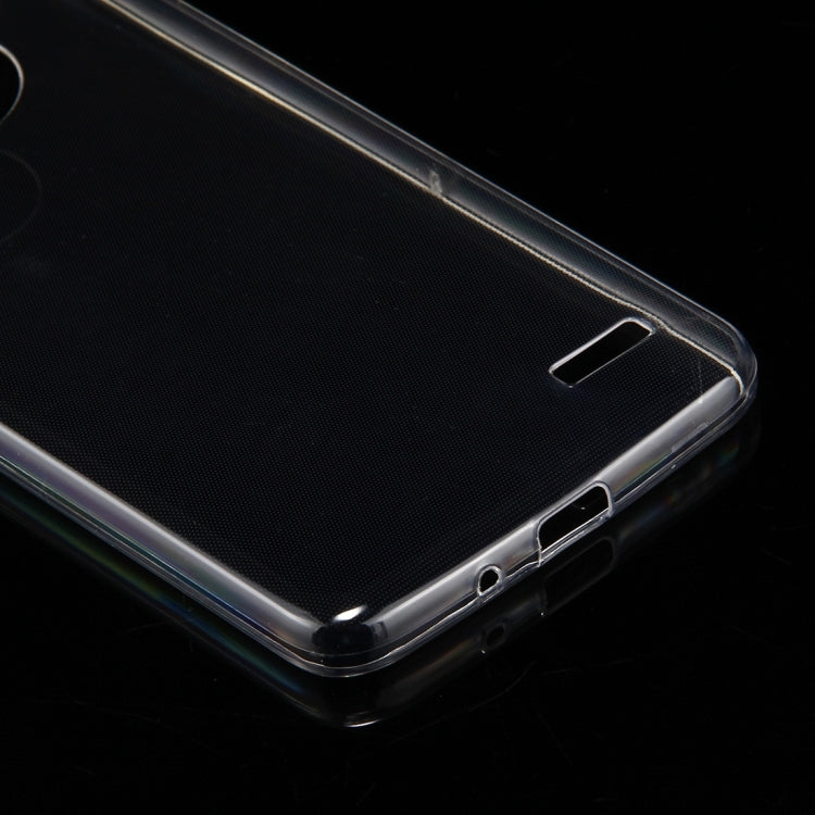 50 PCS For Motorola Moto E4 (EU Version) 0.75mm TPU Transparent Protective Case Back Cover Shell