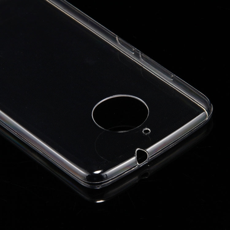For Motorola Moto E4 (EU Version) 0.75mm TPU Transparent Protective Case Back Cover Shell(Transparent)