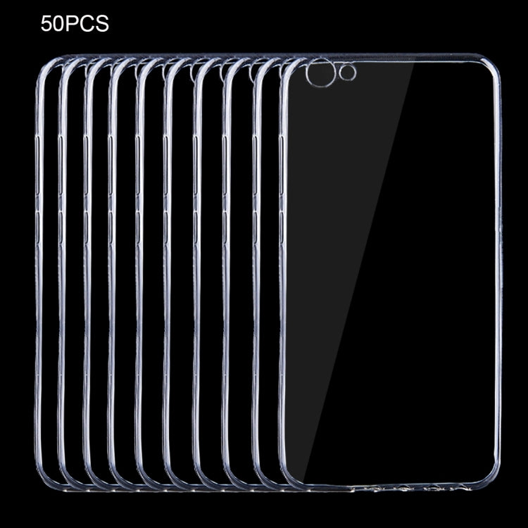 50 PCS for Vivo Y67 0.75mm Ultra-thin Transparent TPU Protective Case(Transparent)