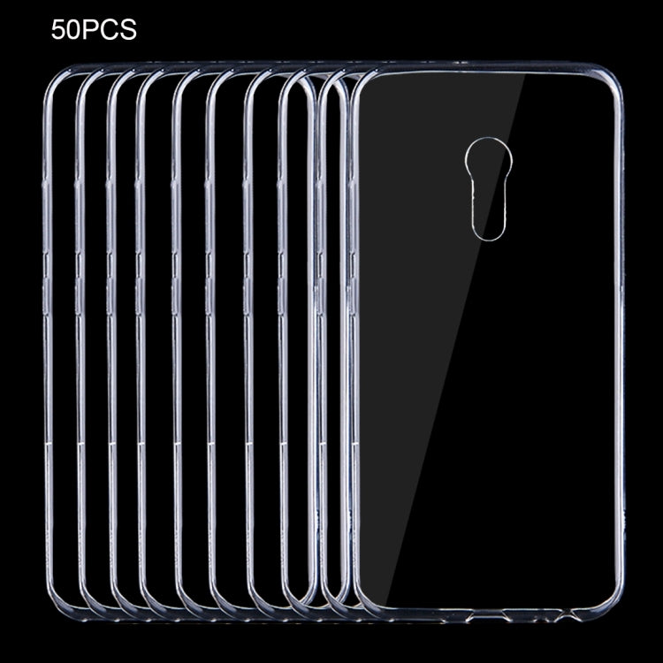 50 PCS for Vivo Xplay6 0.75mm Ultra-thin Transparent TPU Protective Case(Transparent)