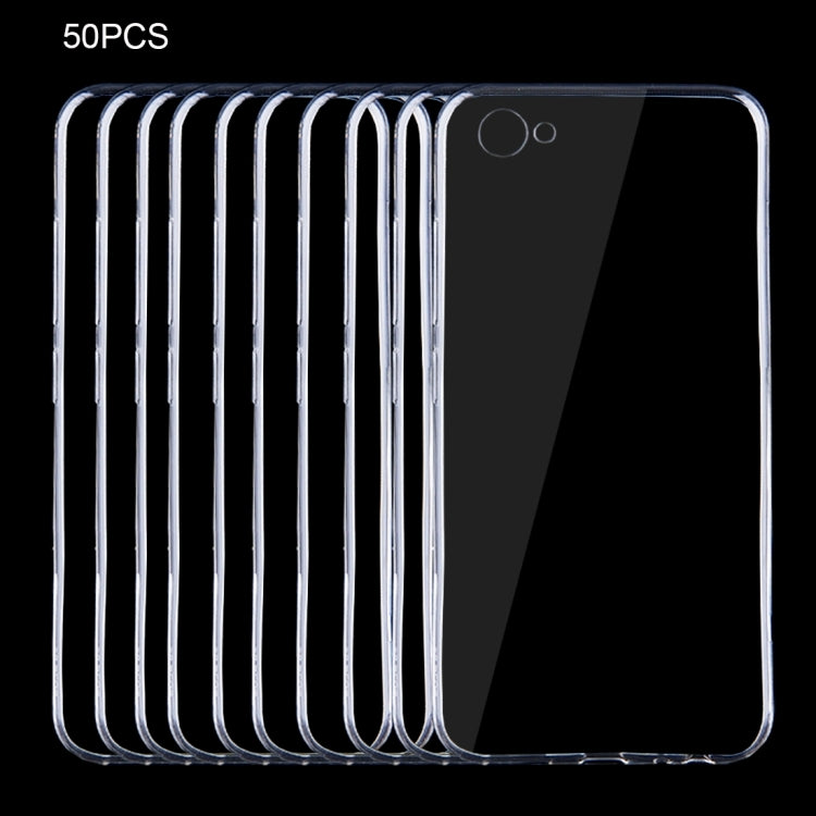 50 PCS for Vivo X9 Plus 0.75mm Ultra-thin Transparent TPU Protective Case(Transparent)
