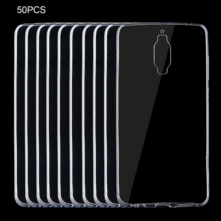 50 PCS for Huawei Mate 9 Pro 0.75mm Ultra-thin Transparent TPU Protective Case(Transparent)