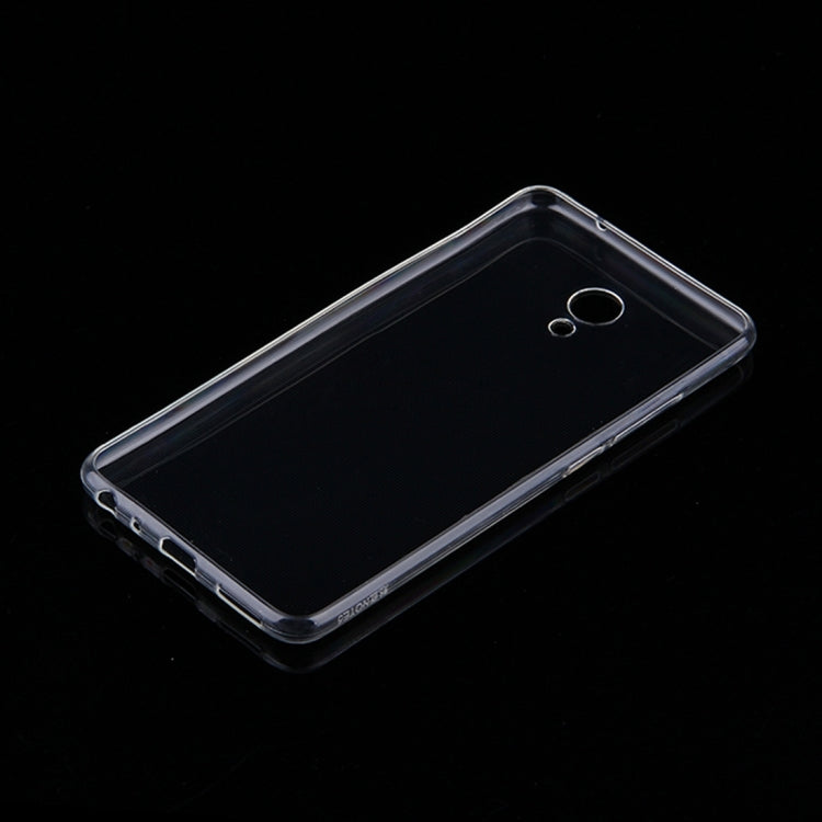 For Meizu M5 Note 0.75mm Ultra-thin Transparent TPU Protective Case(Transparent)