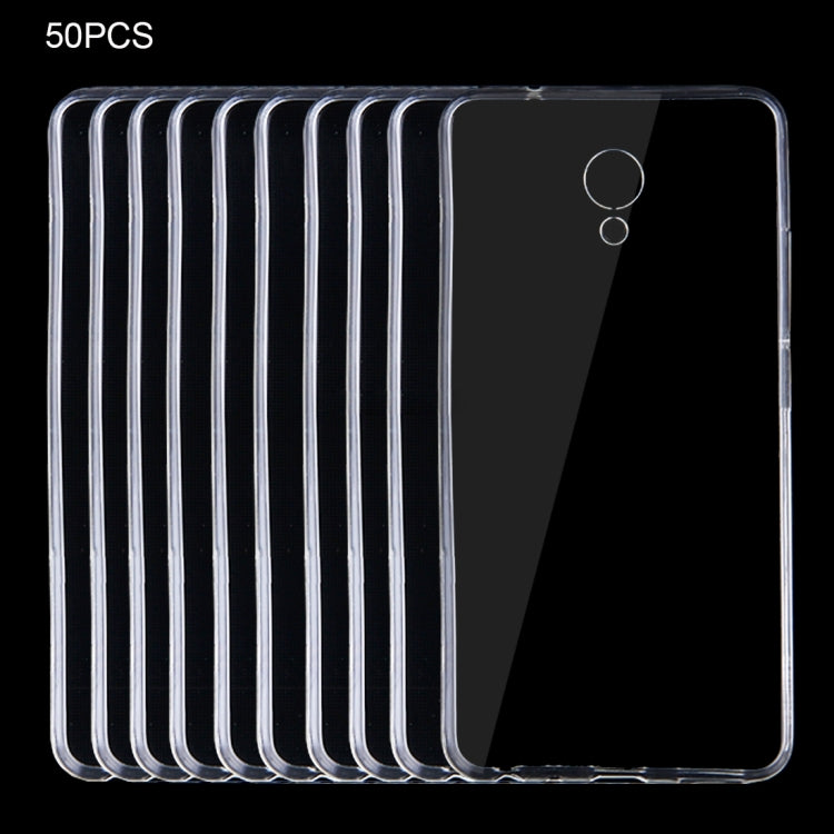 50 PCS for Meizu M5 Note 0.75mm Ultra-thin Transparent TPU Protective Case(Transparent)