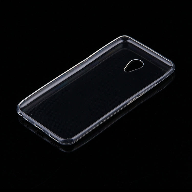 50 PCS for Meizu M5 0.75mm Ultra-thin Transparent TPU Protective Case(Transparent)
