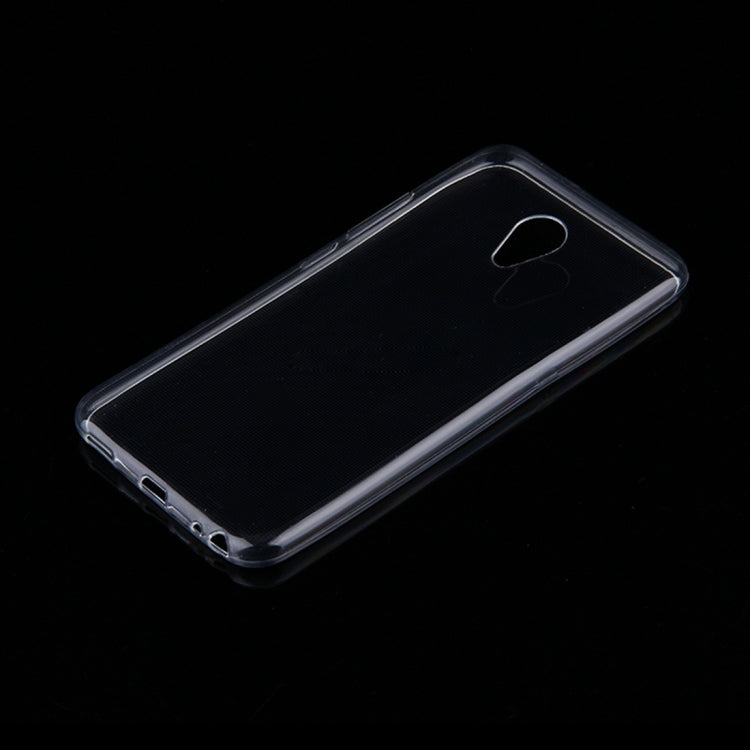 50 PCS for Meizu M5 0.75mm Ultra-thin Transparent TPU Protective Case(Transparent)