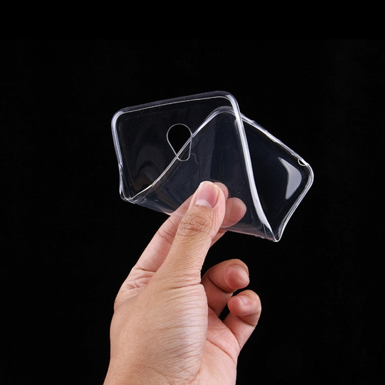 50 PCS for Meizu M5 0.75mm Ultra-thin Transparent TPU Protective Case(Transparent)