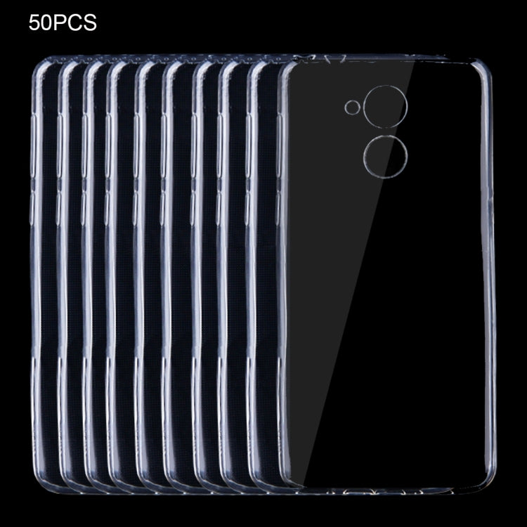 50 PCS for Huawei Enjoy 6S 0.75mm Ultra-thin Transparent TPU Protective Case(Transparent)