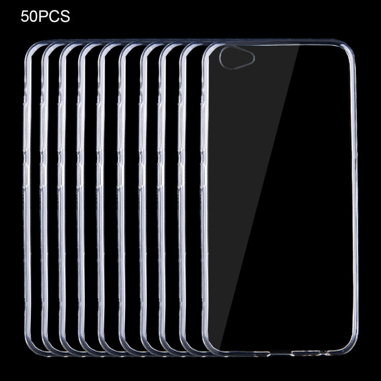 50 PCS for Vivo X9 0.75mm Ultra-thin Transparent TPU Protective Case(Transparent)