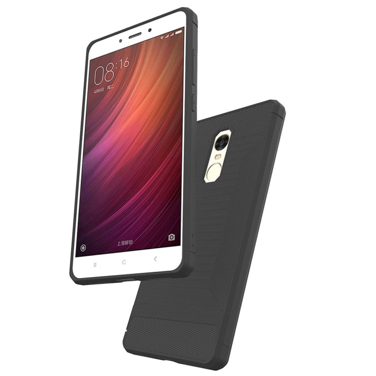 For Xiaomi  Redmi Note 4 Brushed Texture TPU Anti-slip Soft Protective Case