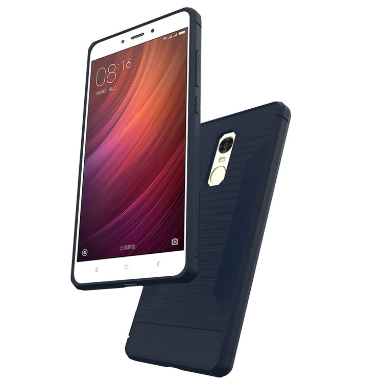 For Xiaomi  Redmi Note 4 Brushed Texture TPU Anti-slip Soft Protective Case