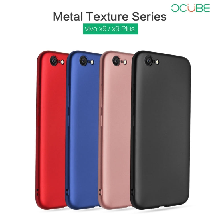 OCUBE for Vivo X9 Plus Metal Paint TPU Protective Back Cover Case