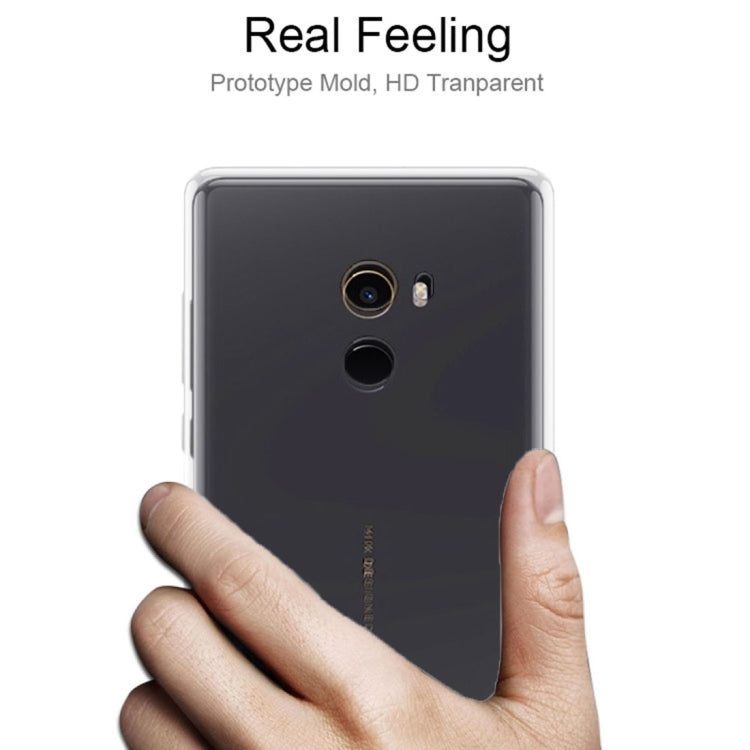 50 PCS for Xiaomi Mi Mix 2 0.75mm Ultra-thin Transparent TPU Protective Case