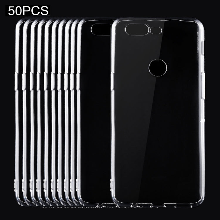 50 PCS for Oneplus 5T 0.75mm Ultra-thin Transparent TPU Protective Case