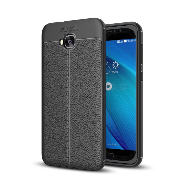 For Asus Zenfone 4 Selfie (ZD553KL) Litchi Texture Soft TPU Anti-skip Protective Cover Back Case