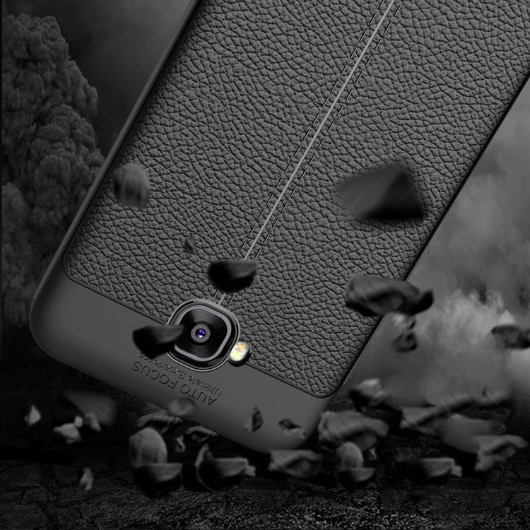 For Asus Zenfone 4 Selfie (ZD553KL) Litchi Texture Soft TPU Anti-skip Protective Cover Back Case