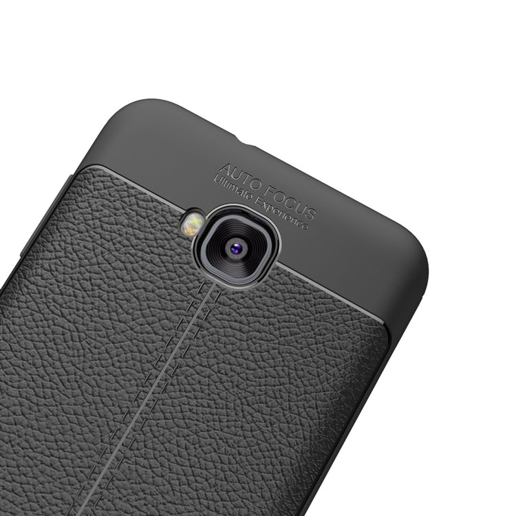 For Asus Zenfone 4 Selfie (ZD553KL) Litchi Texture Soft TPU Anti-skip Protective Cover Back Case