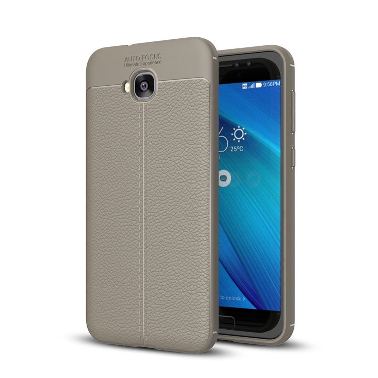 For Asus Zenfone 4 Selfie (ZD553KL) Litchi Texture Soft TPU Anti-skip Protective Cover Back Case