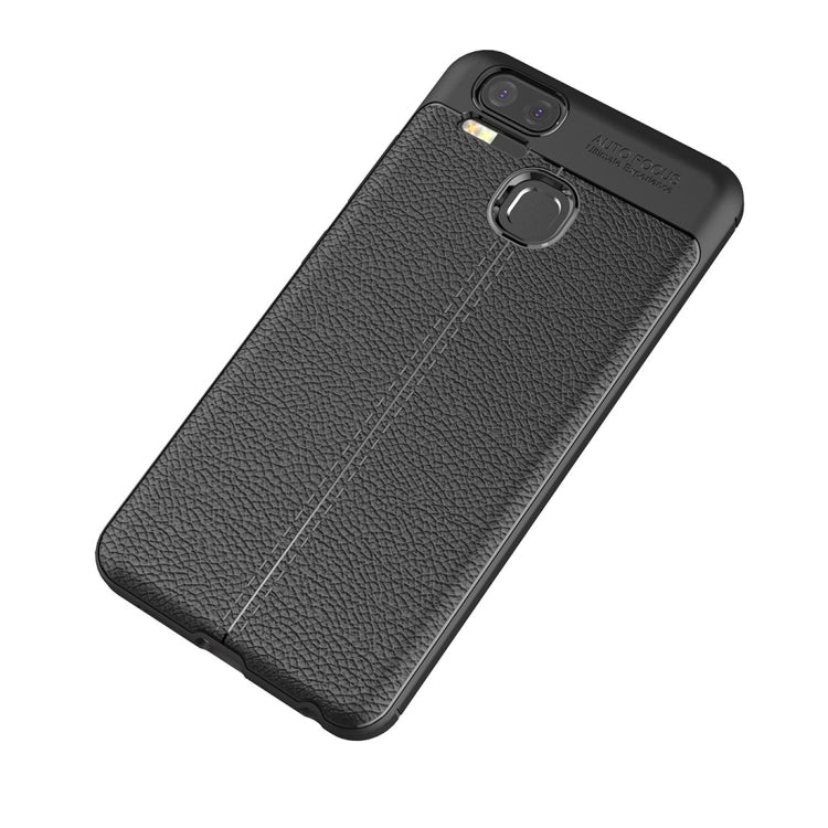 For Asus Zenfone 3 Zoom (ZE553KL) Litchi Texture Soft TPU Anti-skip Protective Cover Back Case