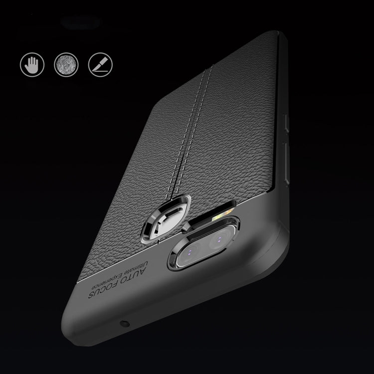For Asus Zenfone 3 Zoom (ZE553KL) Litchi Texture Soft TPU Anti-skip Protective Cover Back Case