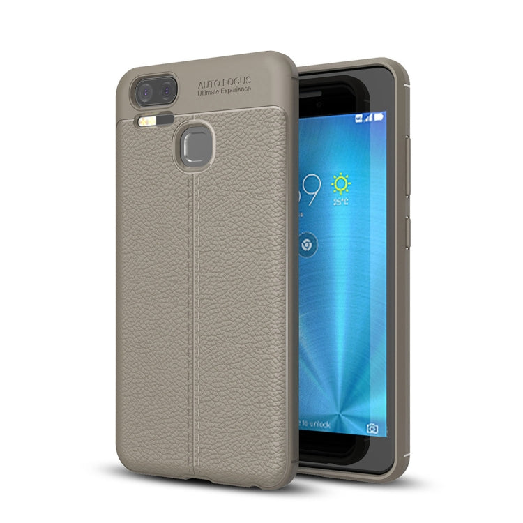 For Asus Zenfone 3 Zoom (ZE553KL) Litchi Texture Soft TPU Anti-skip Protective Cover Back Case