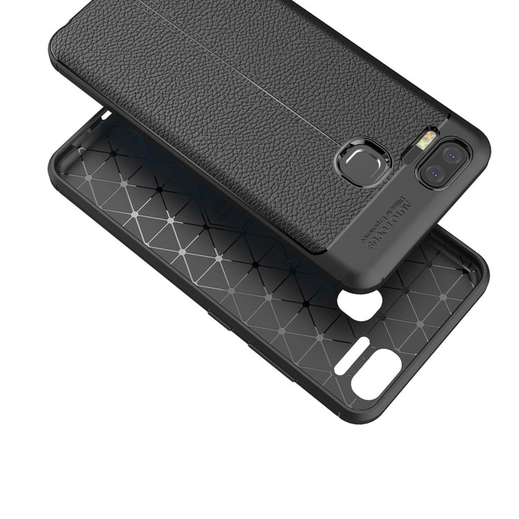 For Asus Zenfone 3 Zoom (ZE553KL) Litchi Texture Soft TPU Anti-skip Protective Cover Back Case