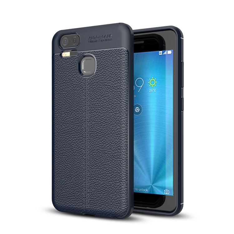 For Asus Zenfone 3 Zoom (ZE553KL) Litchi Texture Soft TPU Anti-skip Protective Cover Back Case