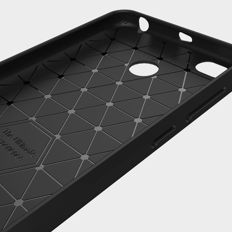 For Xiaomi  Redmi 4X  Brushed Carbon Fiber Texture Shockproof TPU Protective Cover Case