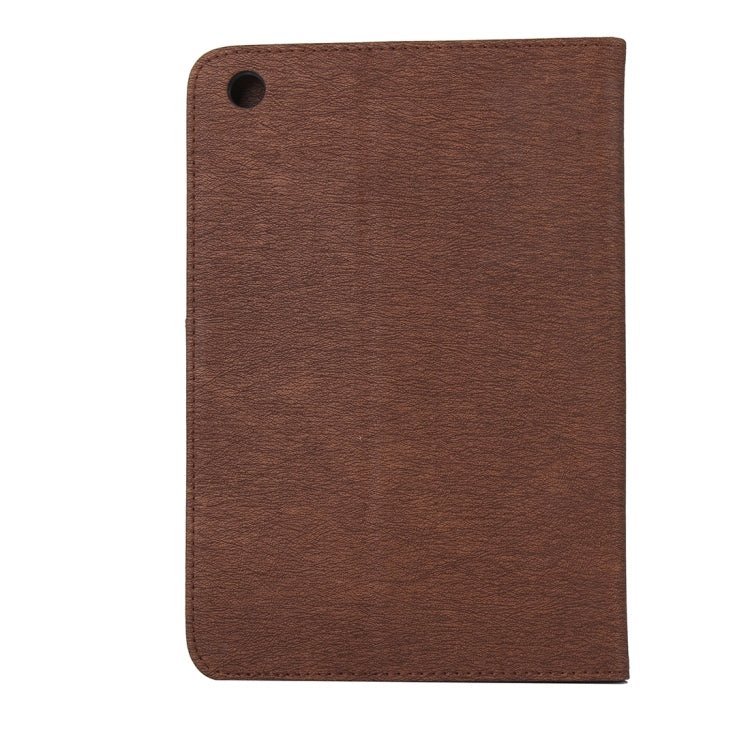 For iPad mini 3 Pressed Flowers Butterfly Pattern Horizontal Flip PU Leather Case with Magnetic Buckle & Holder & Card Slots & Wallet