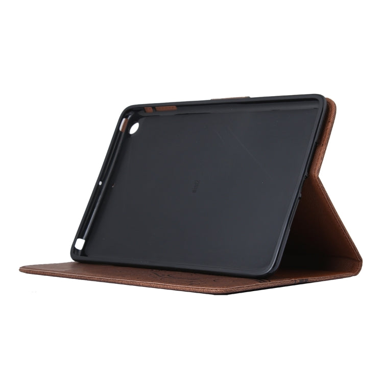 For iPad mini 3 Pressed Flowers Butterfly Pattern Horizontal Flip PU Leather Case with Magnetic Buckle & Holder & Card Slots & Wallet