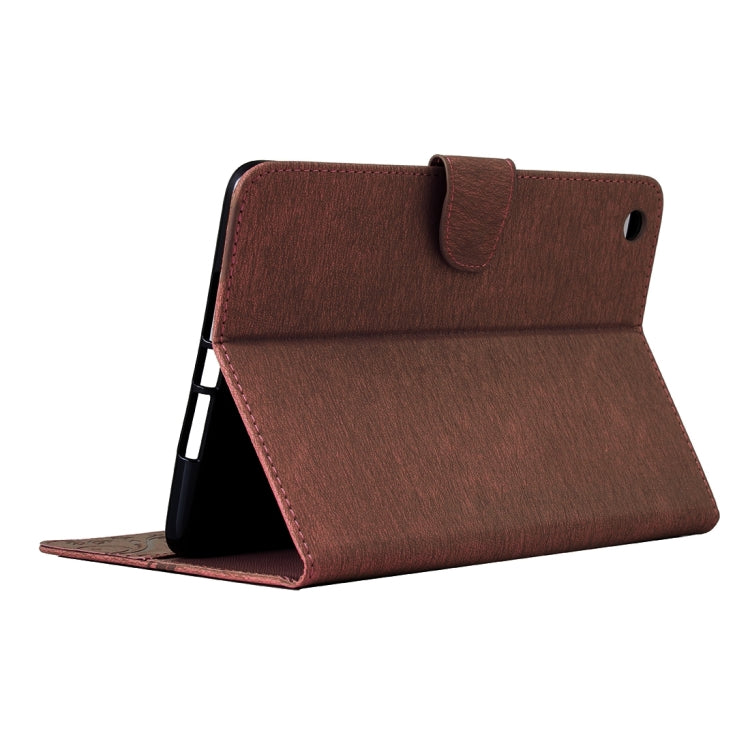 For iPad mini 3 Pressed Flowers Butterfly Pattern Horizontal Flip PU Leather Case with Magnetic Buckle & Holder & Card Slots & Wallet