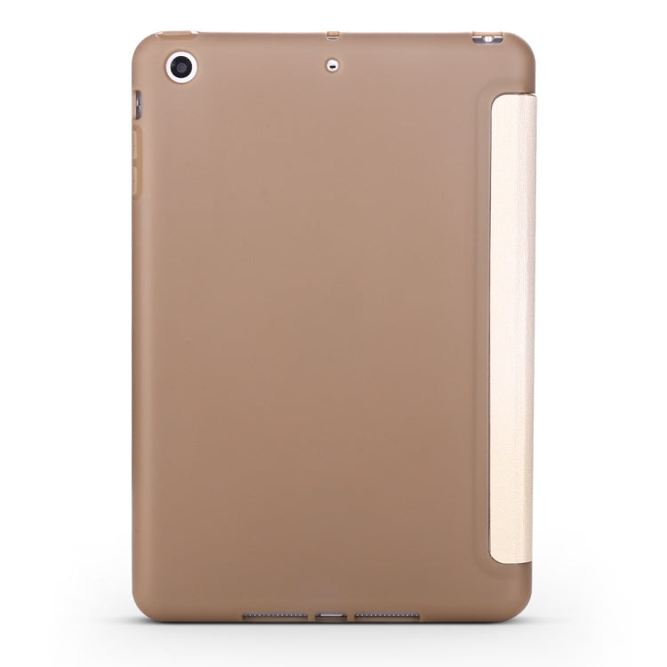 Maple Pattern Horizontal Flip PU Leather Case for iPad mini 3 / 2 / 1, with Three-folding Holder & Honeycomb TPU Cover