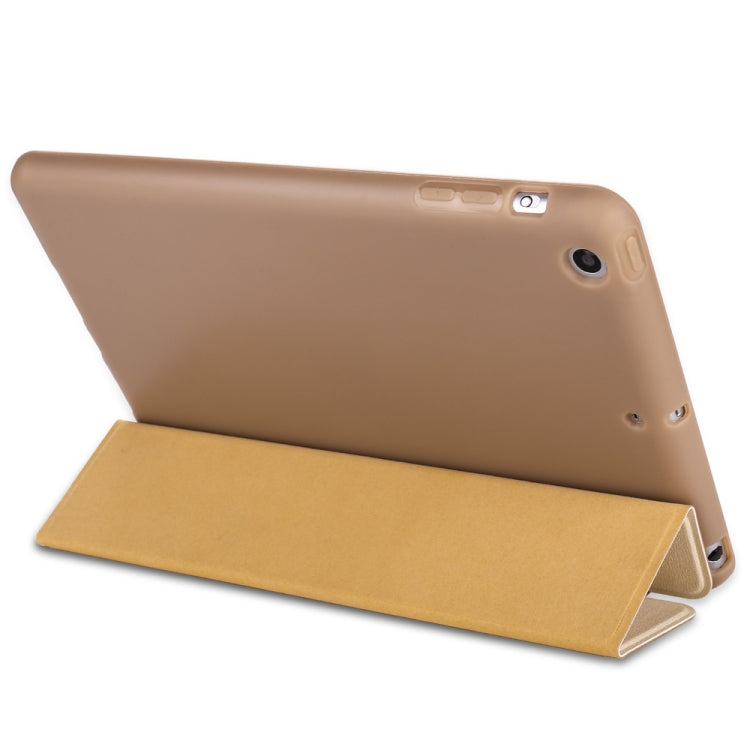 Maple Pattern Horizontal Flip PU Leather Case for iPad mini 3 / 2 / 1, with Three-folding Holder & Honeycomb TPU Cover