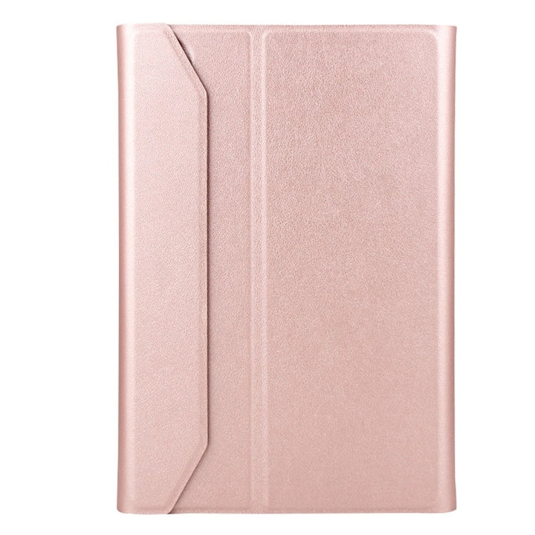For iPad mini 3 / mini 2 / mini Detachable Aluminum Alloy Bluetooth Keyboard + Lambskin Texture Leather Tablet Case with Holder