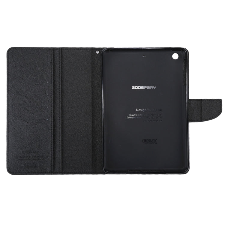 GOOSPERY FANCY DIARY for iPad mini 3 / 2 Cross Texture Leather Case with Card Slot & Holder & Wallet