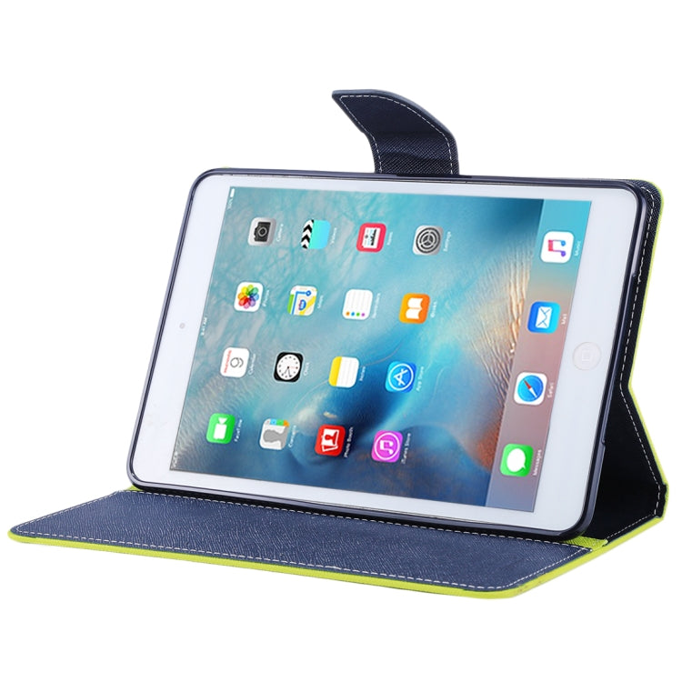 GOOSPERY FANCY DIARY for iPad mini 3 / 2 Cross Texture Leather Case with Card Slot & Holder & Wallet