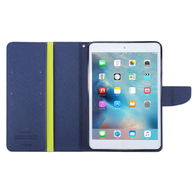 GOOSPERY FANCY DIARY for iPad mini 3 / 2 Cross Texture Leather Case with Card Slot & Holder & Wallet