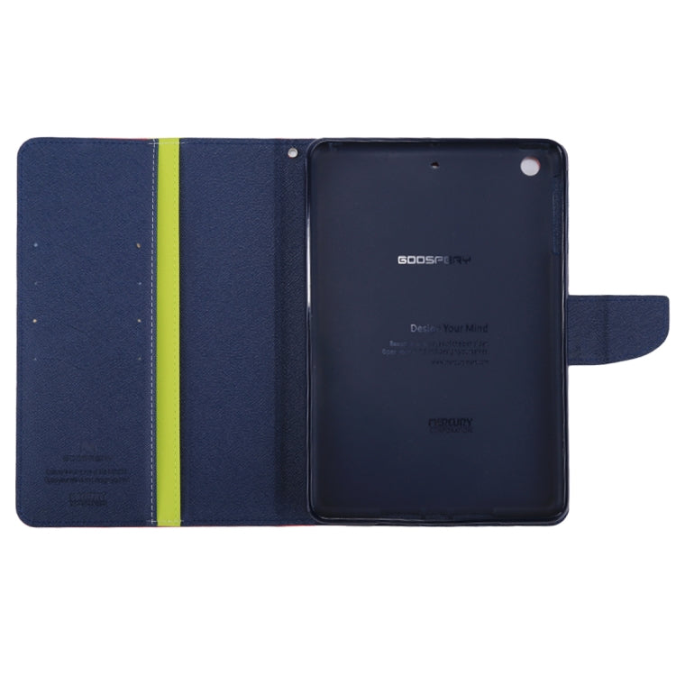 GOOSPERY FANCY DIARY for iPad mini 3 / 2 Cross Texture Leather Case with Card Slot & Holder & Wallet