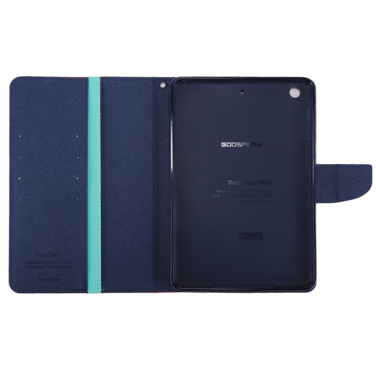 GOOSPERY FANCY DIARY for iPad mini 3 / 2 Cross Texture Leather Case with Card Slot & Holder & Wallet