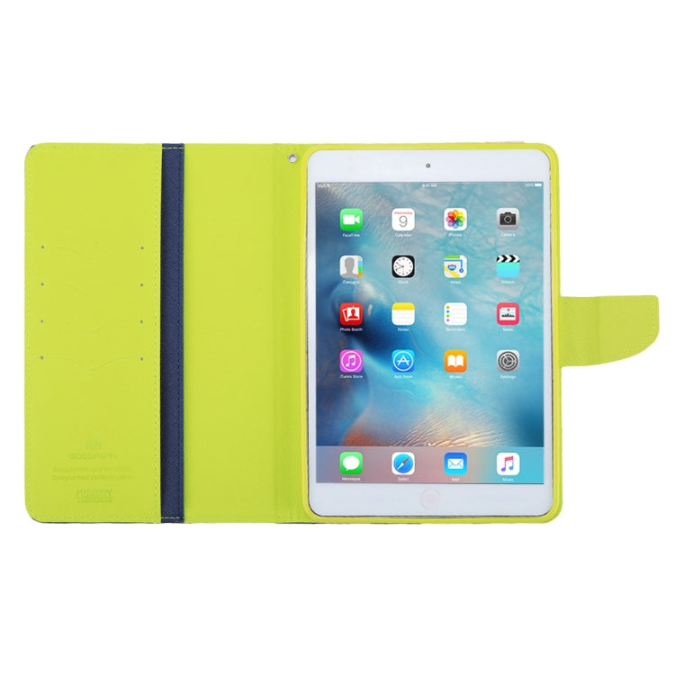 GOOSPERY FANCY DIARY for iPad mini 3 / 2 Cross Texture Leather Case with Card Slot & Holder & Wallet