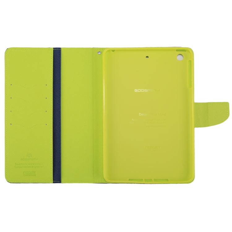GOOSPERY FANCY DIARY for iPad mini 3 / 2 Cross Texture Leather Case with Card Slot & Holder & Wallet