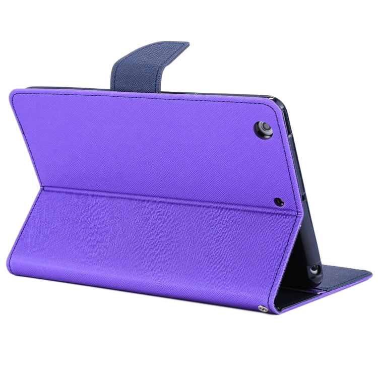 GOOSPERY FANCY DIARY for iPad mini 3 / 2 Cross Texture Leather Case with Card Slot & Holder & Wallet