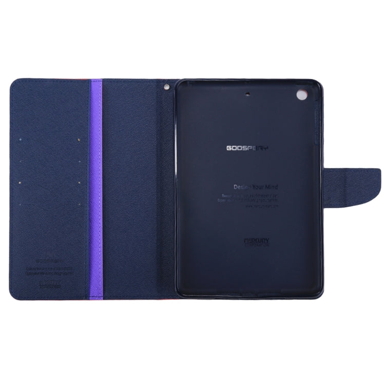 GOOSPERY FANCY DIARY for iPad mini 3 / 2 Cross Texture Leather Case with Card Slot & Holder & Wallet