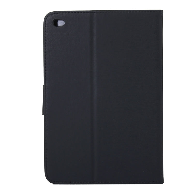 For iPad mini 4 Pressed Flowers Butterfly Pattern Horizontal Flip PU Leather Case with Magnetic Buckle & Holder & Card Slots & Wallet