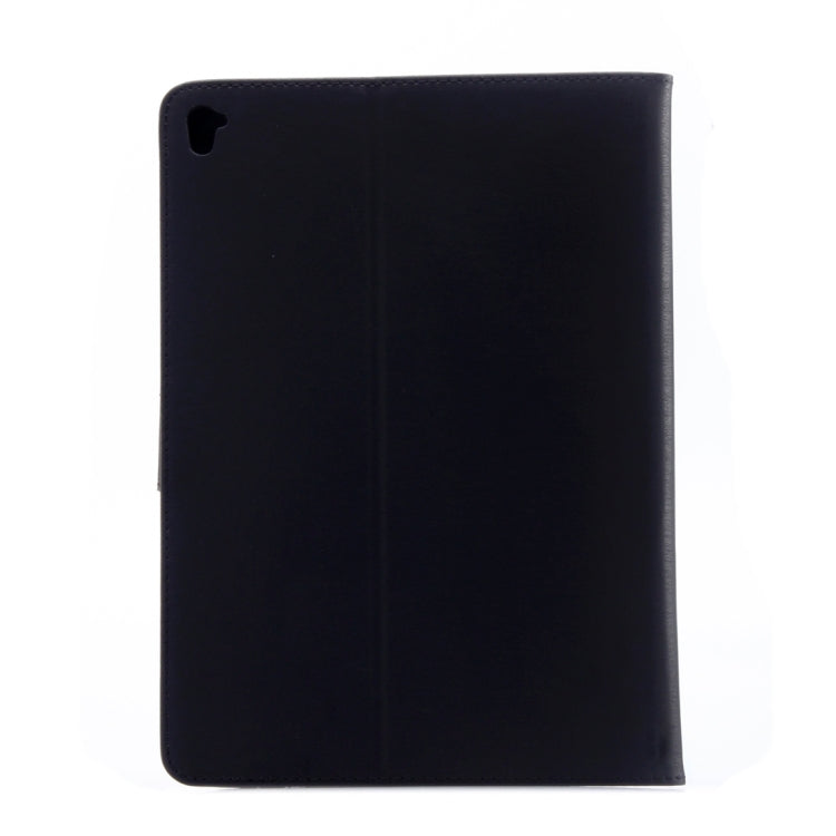 For iPad Pro 9.7inch Pressed Flowers Butterfly Pattern Horizontal Flip PU Leather Case with Magnetic Buckle & Holder & Card Slots & Wallet