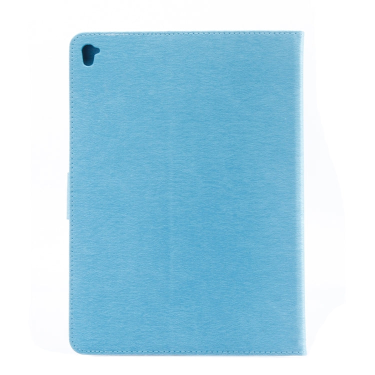 For iPad Pro 9.7inch Pressed Flowers Butterfly Pattern Horizontal Flip PU Leather Case with Magnetic Buckle & Holder & Card Slots & Wallet